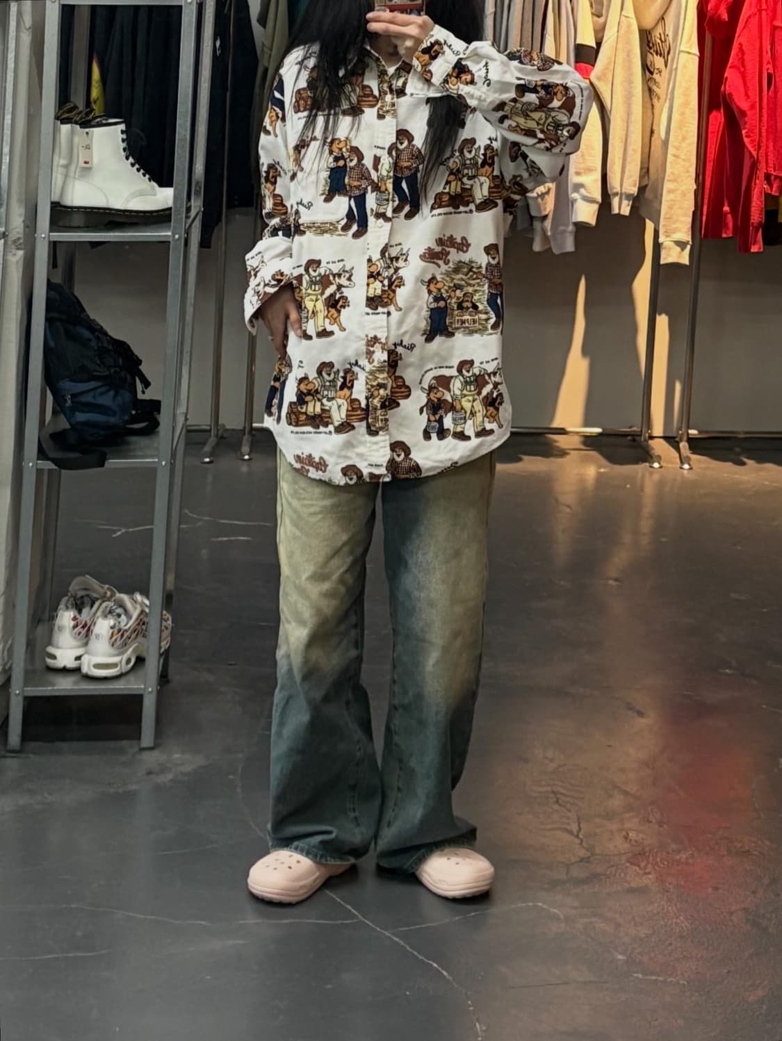 캡틴산타 패턴 코듀로이 버튼다운 셔츠 A3068 상품이미지1