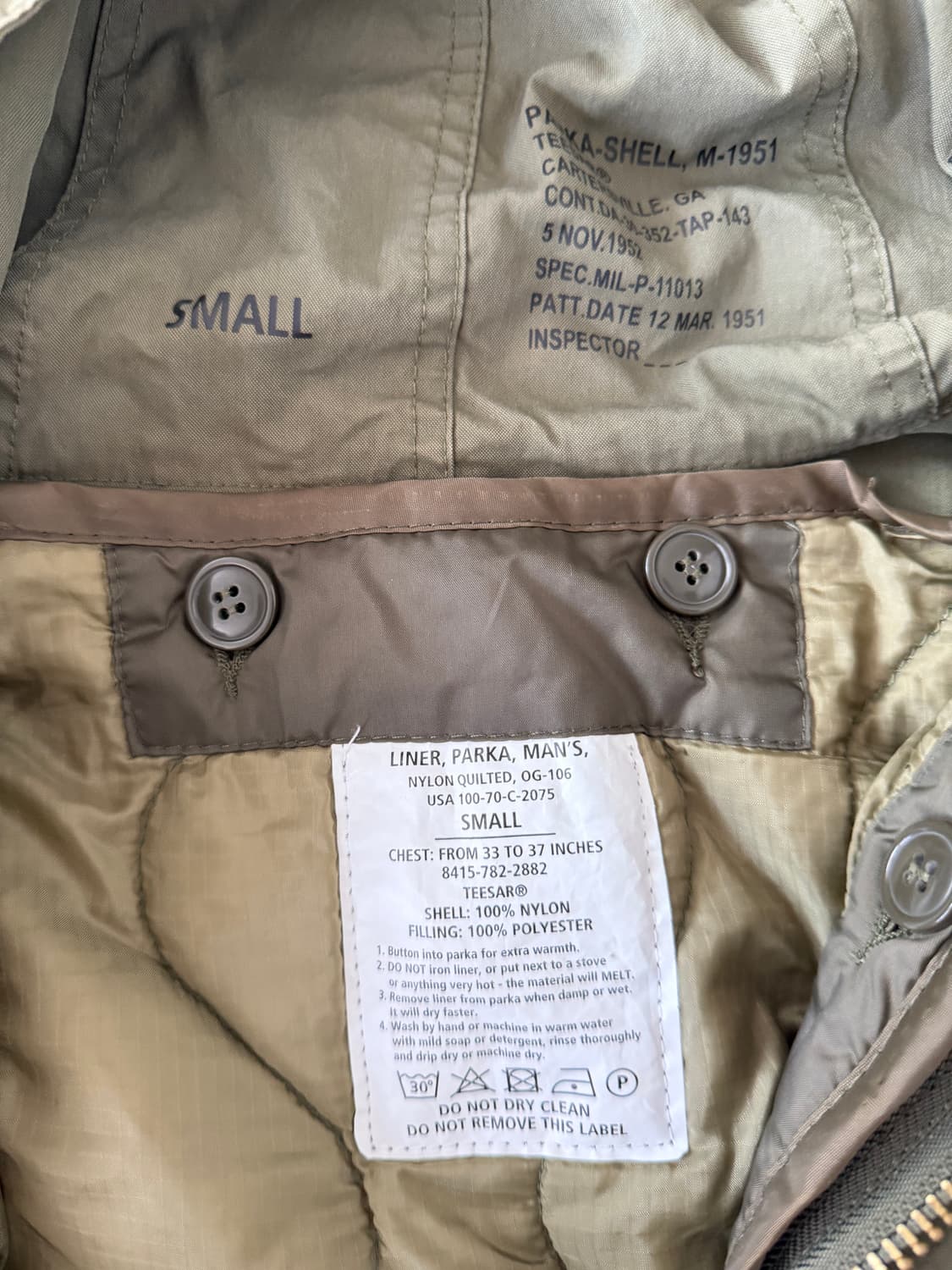 밀텍 M51 피시테일파카 올리브그린 상품이미지5