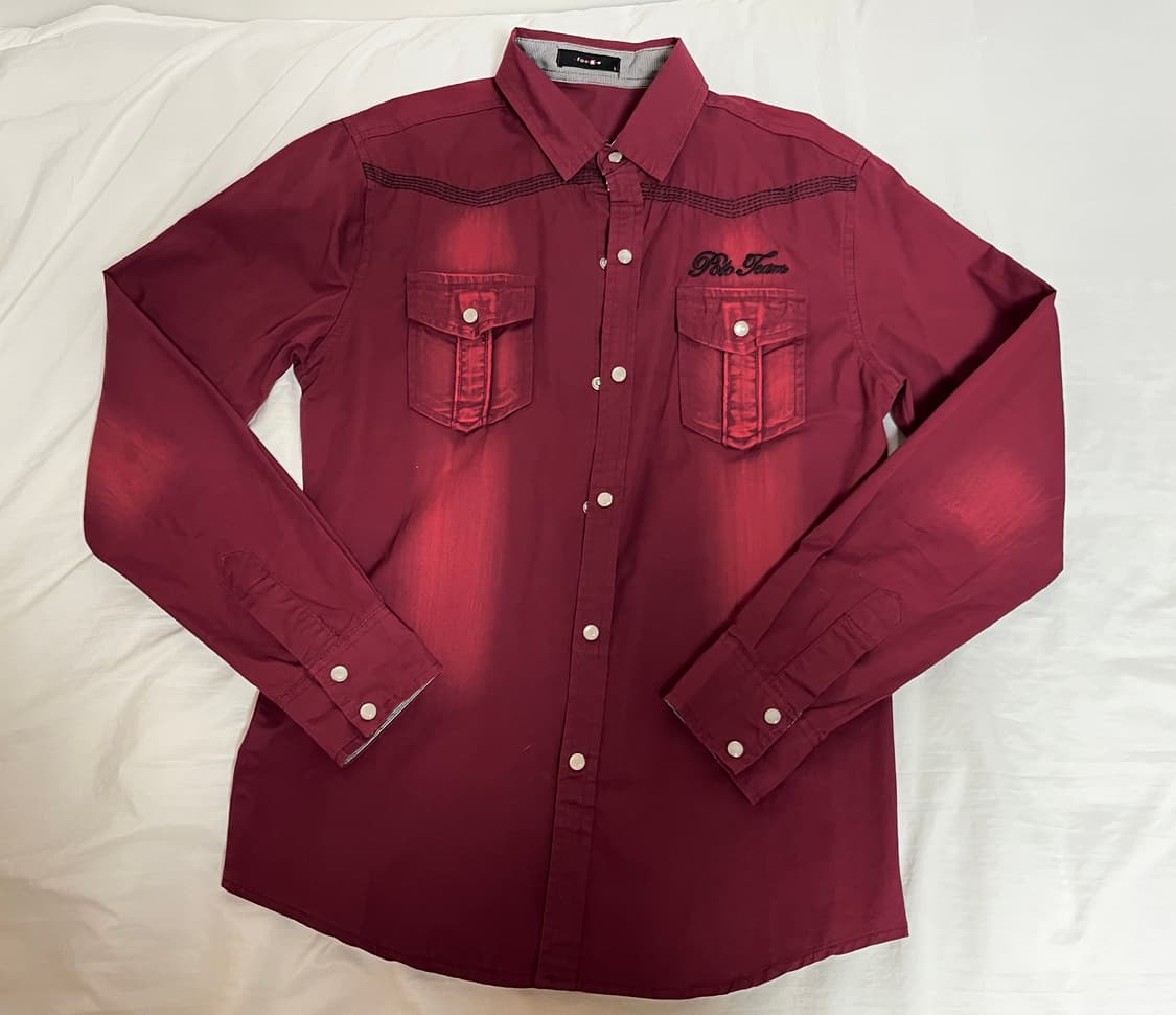 vintage western shirts 빈티지 웨스턴 자수 셔츠 상품이미지1