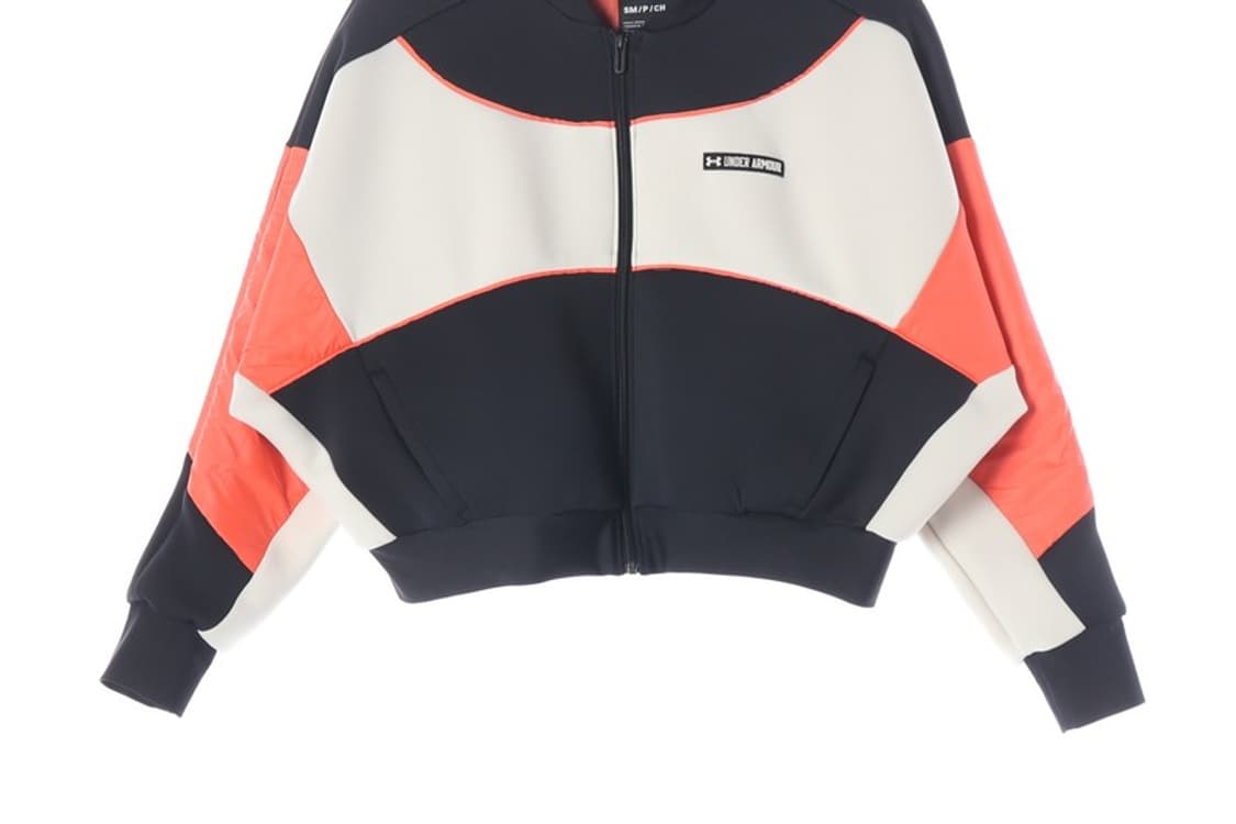 언더아머 여성 컬러블록 크롭 집업 자켓 S 상품이미지5