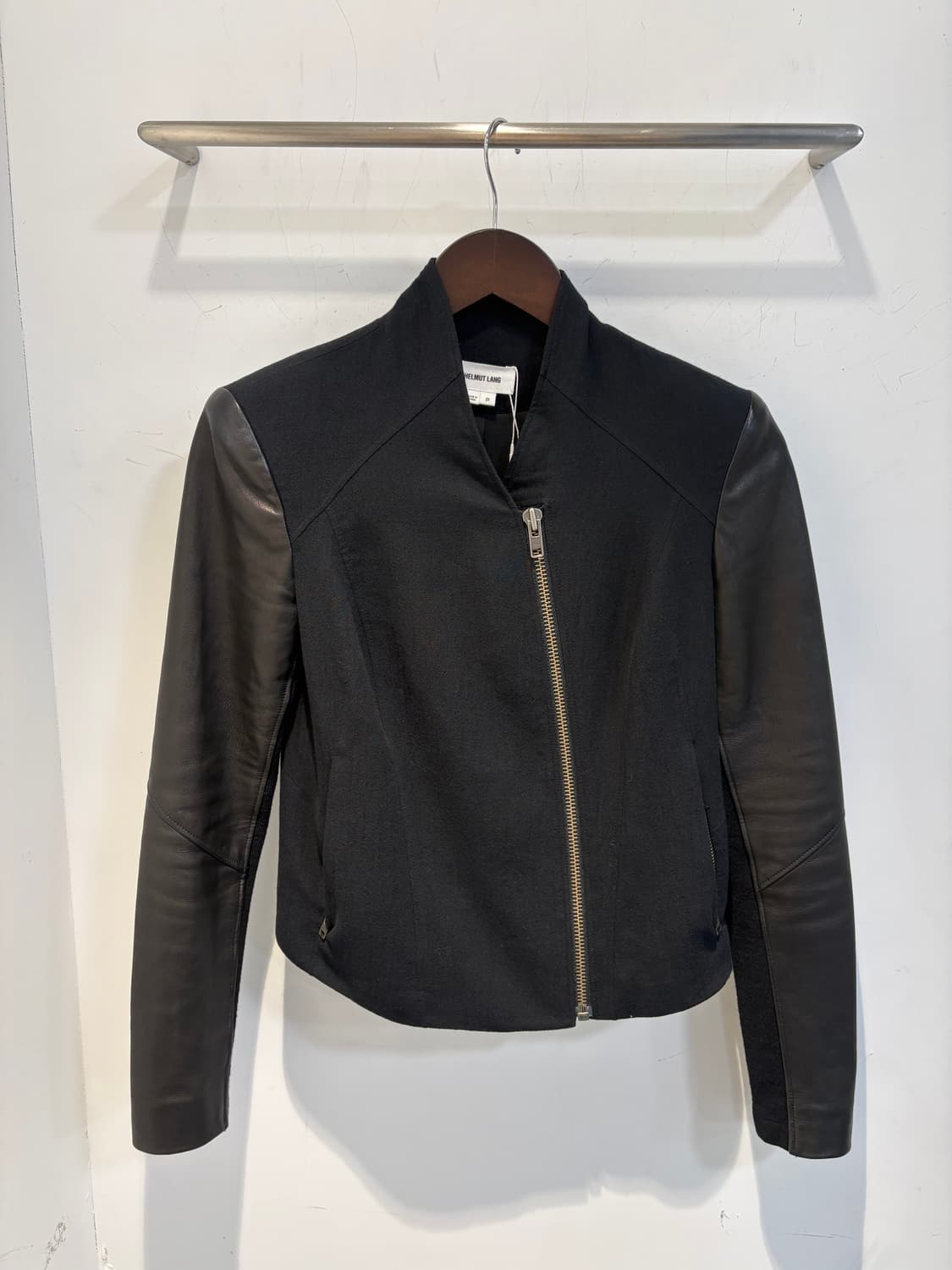 헬무트 랭 레더 슬리브 집업 지켓 상품이미지2
