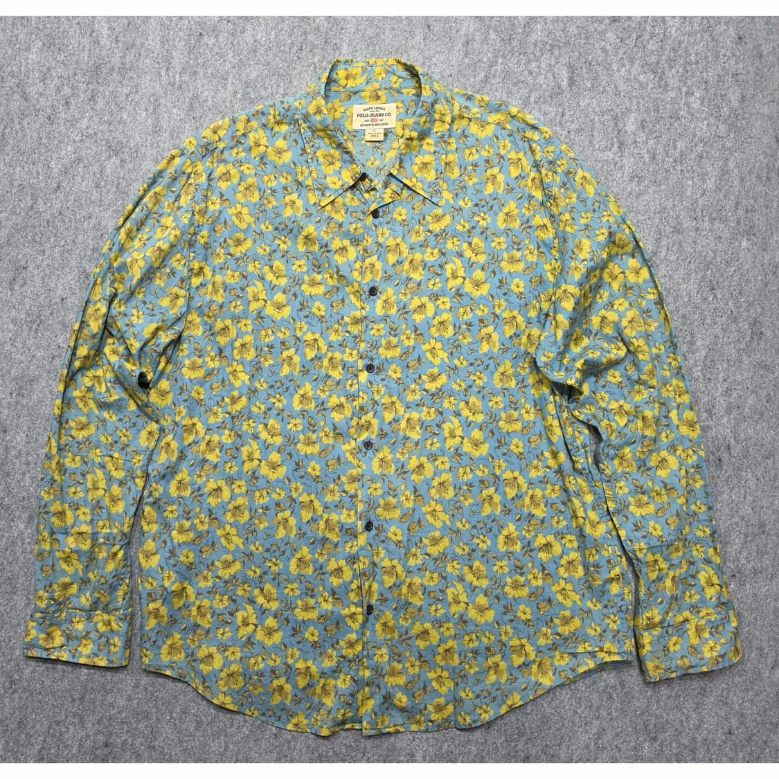 폴로진스 빈티지 플로랄 패턴 셔츠 XL 상품이미지1
