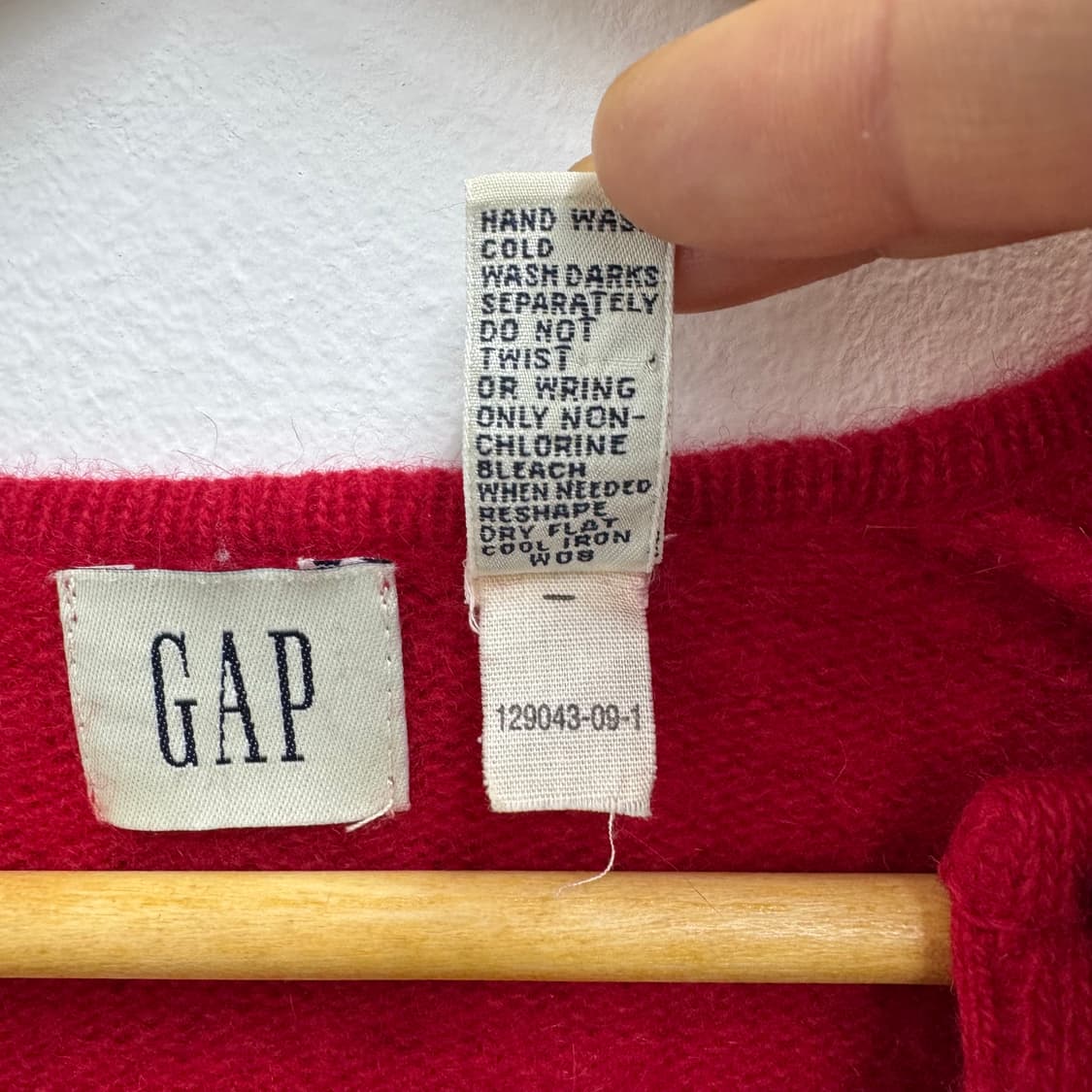 90s 갭 GAP 우먼스 레드 가디건 (M)   상품이미지6