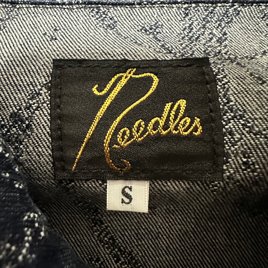 NEEDLES japan made paisley denim jakcet 상품이미지4