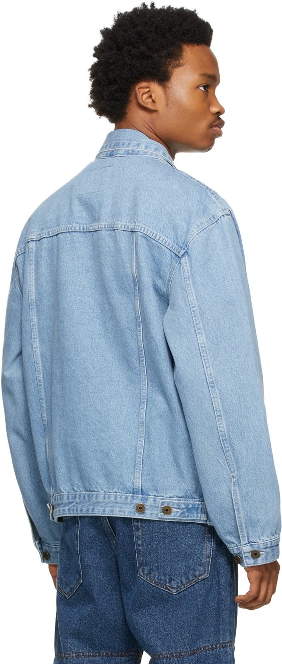 S(100~105) 와이프로젝트 팝업 데님 자켓 상품이미지3