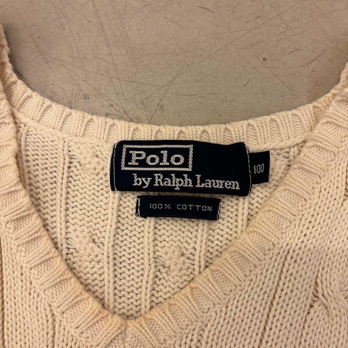 폴로 랄프로렌 케이블 포니 니트 베스트 상품이미지4