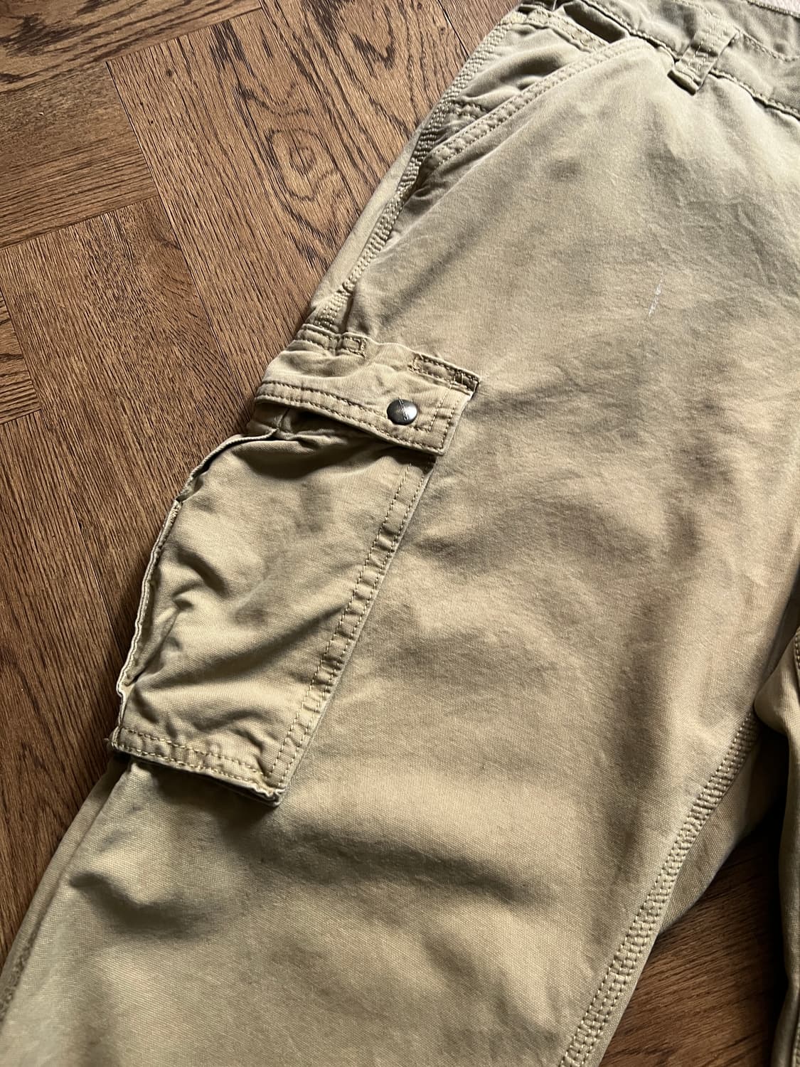 [36]칼하트 USA 더티워싱 베이지 카고 팬츠 상품이미지3