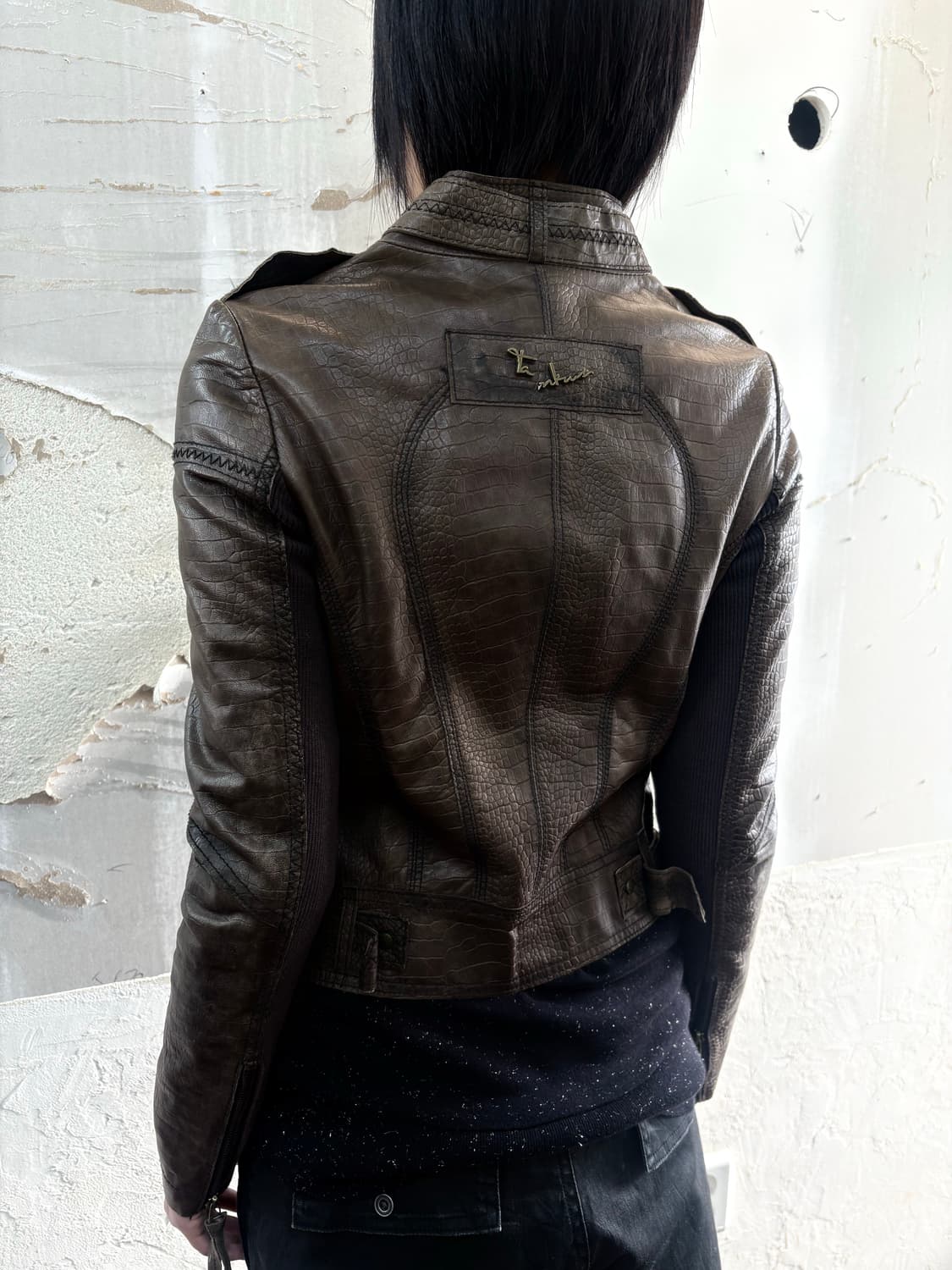 sheepskin brown rider jacket 상품이미지9