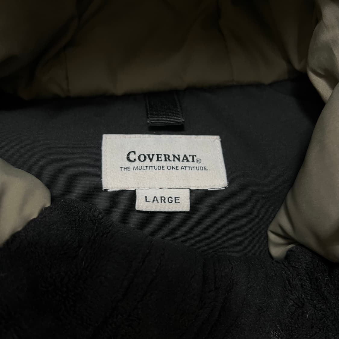 커버낫 스탠다드 구스다운 후드 파카 야상패딩 점퍼 [블랙] L/100 상품이미지6