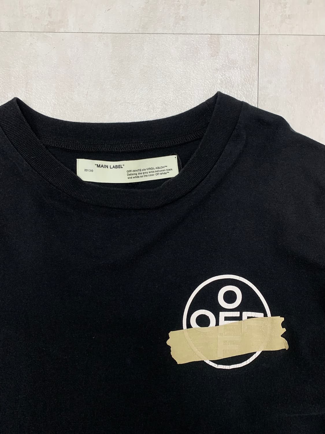 오프화이트 2013 블랙 반팔티 상품이미지3
