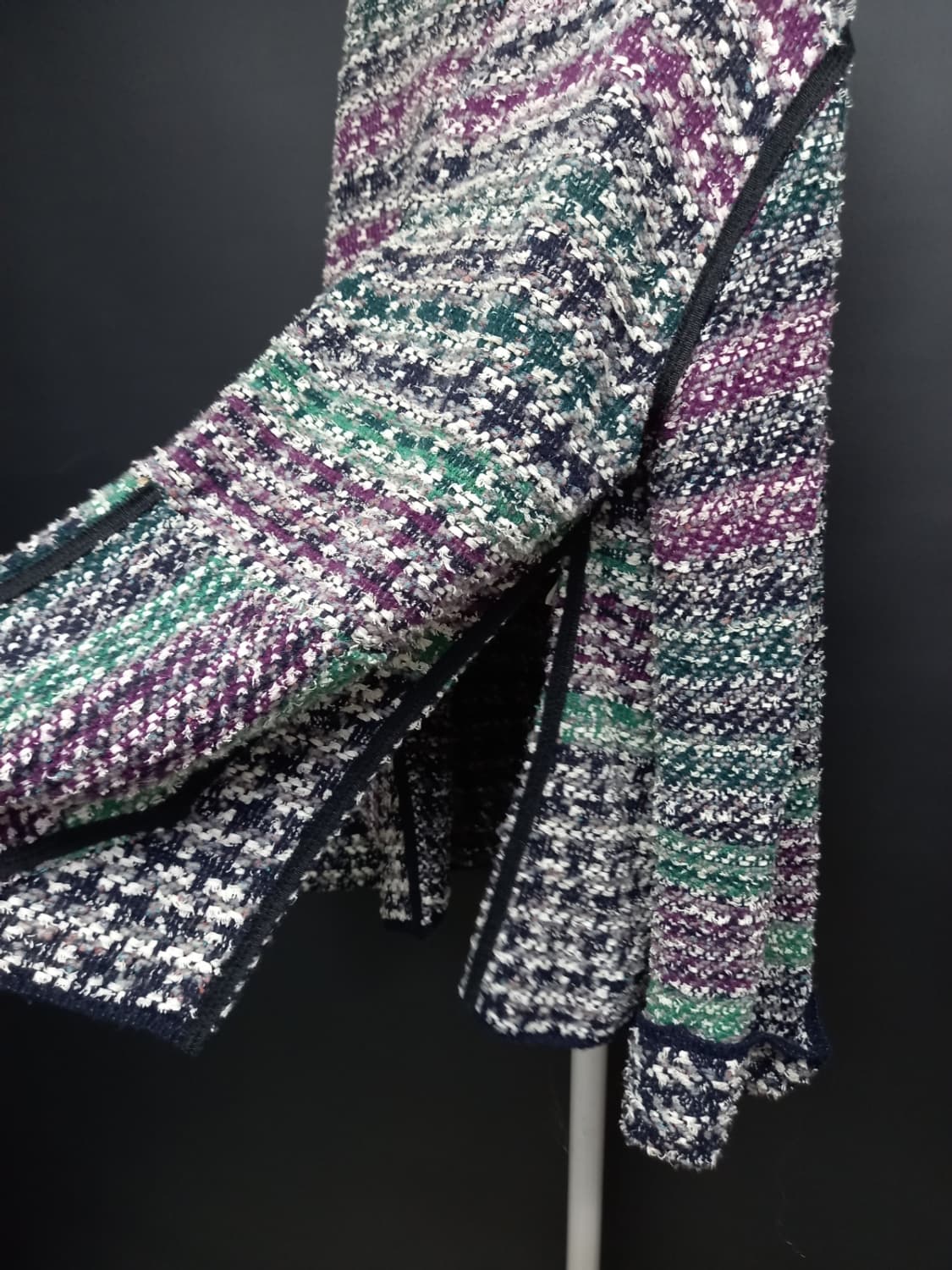 시스템 춘추 얇은트위드 가디건 F 44-77 상품이미지6