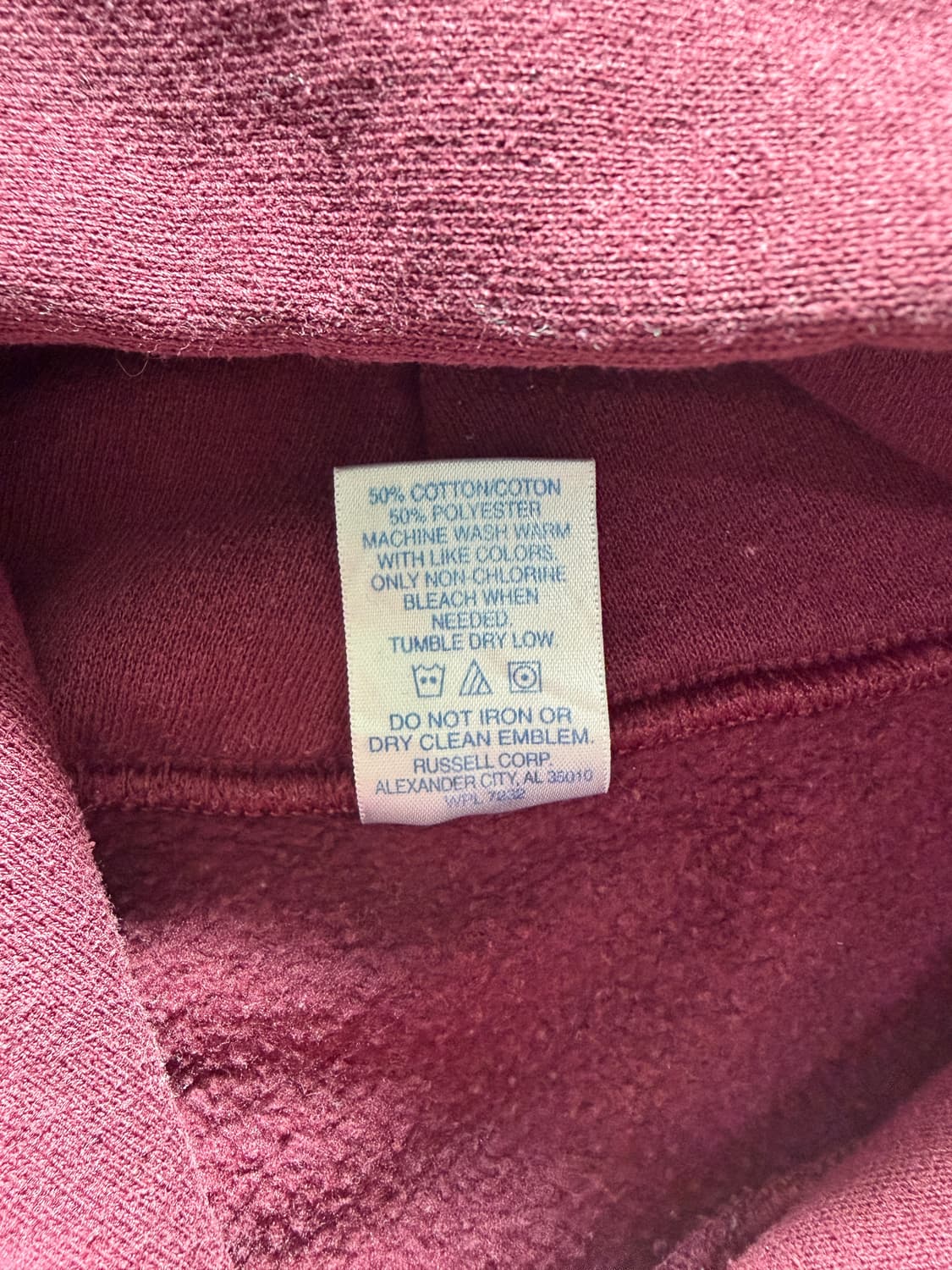 [XL] Russell Burgundy Hoodie 상품이미지4