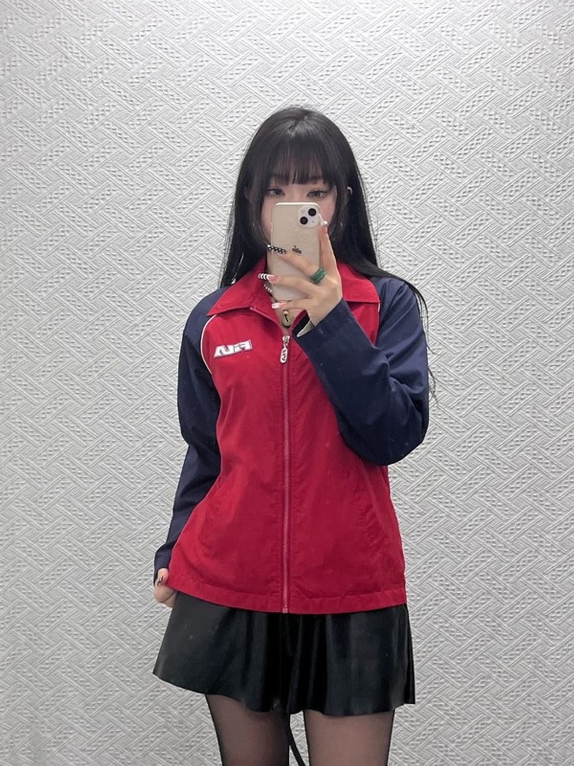 휠라 올드스쿨 스윙톱 레트로 00's 키치 바람막이 자켓 M C10500 상품이미지2