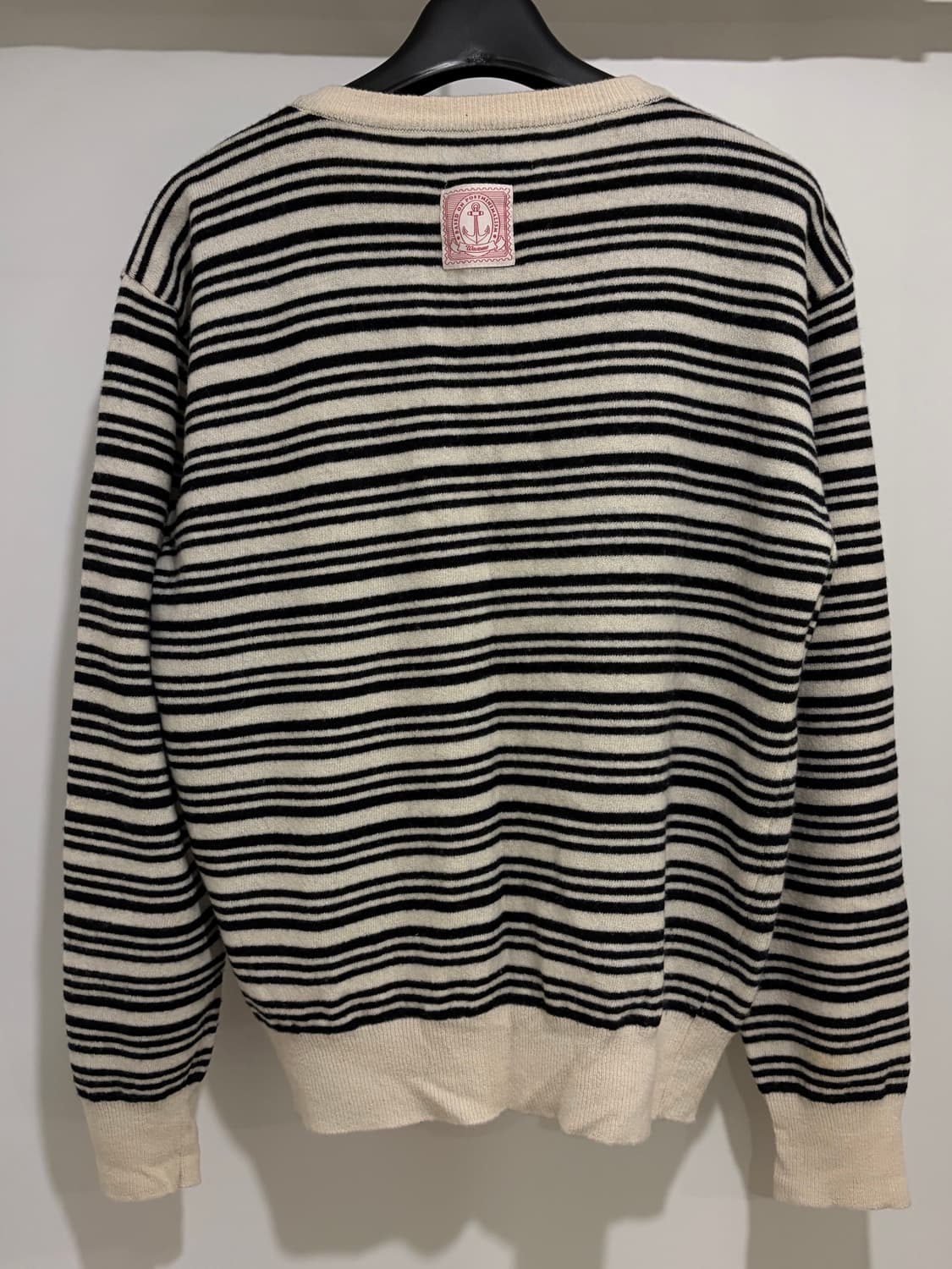 웨이비니스 waviness 스트라이프 헨리넥 니트 2사이즈 상품이미지3