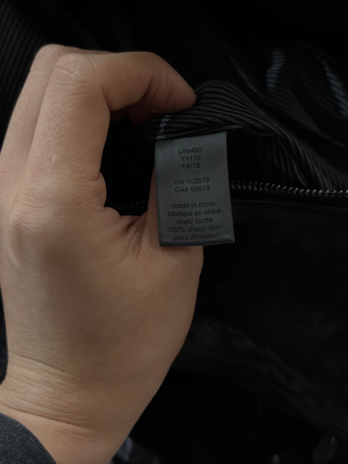 존바바토스 주름가공 크링클 레더자켓 상품이미지9