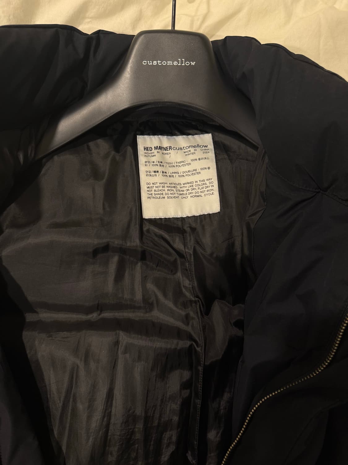 커스텀멜로우 헤드메이너 푸퍼 패딩 블랙 105 상품이미지3