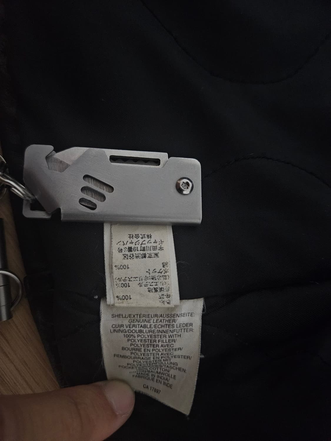 올드갭 레더 카코트 00s made in india 상품이미지5
