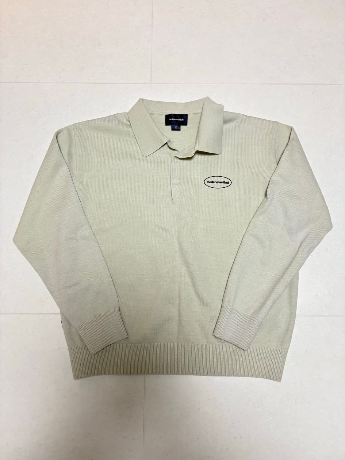 m)디스이즈네버댓 니트 크림 상품이미지1