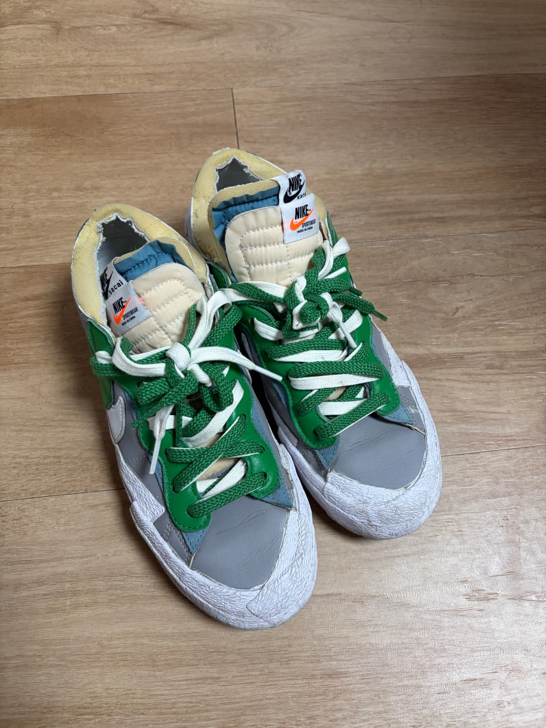나이키 × 사카이 블레이저 로우 클래식 그린 / 265mm 상품이미지1