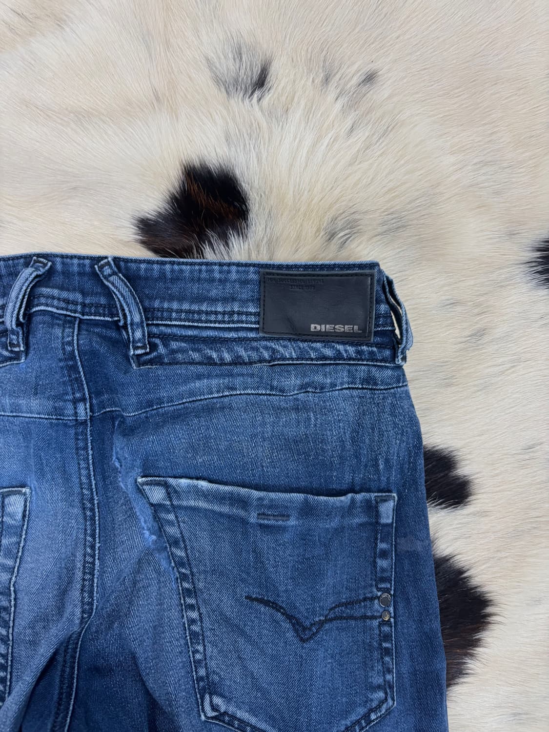 [Diesel]Blue Washed Biker Pants 상품이미지6