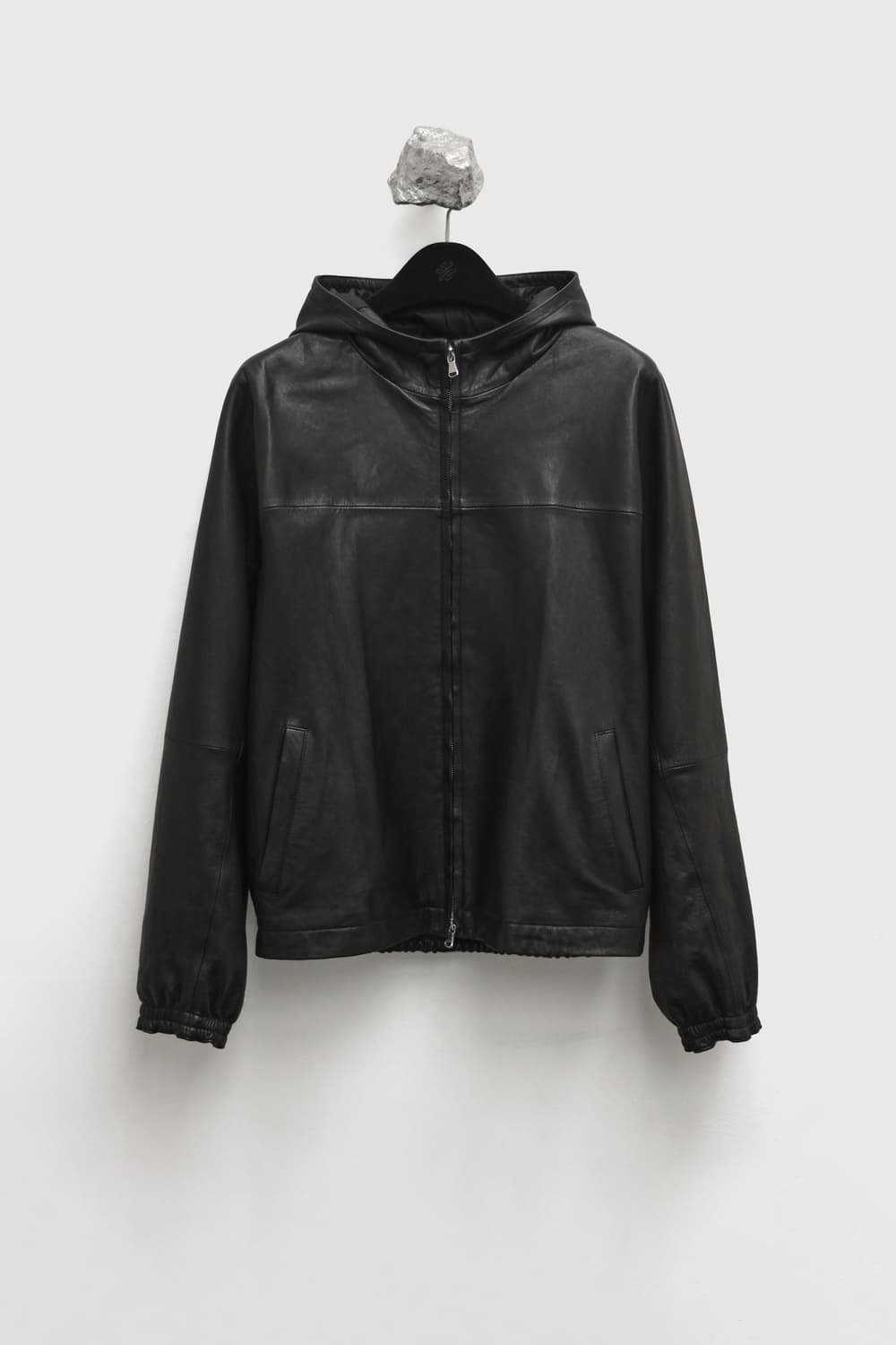 유스 레더 후드 점퍼 상품이미지1