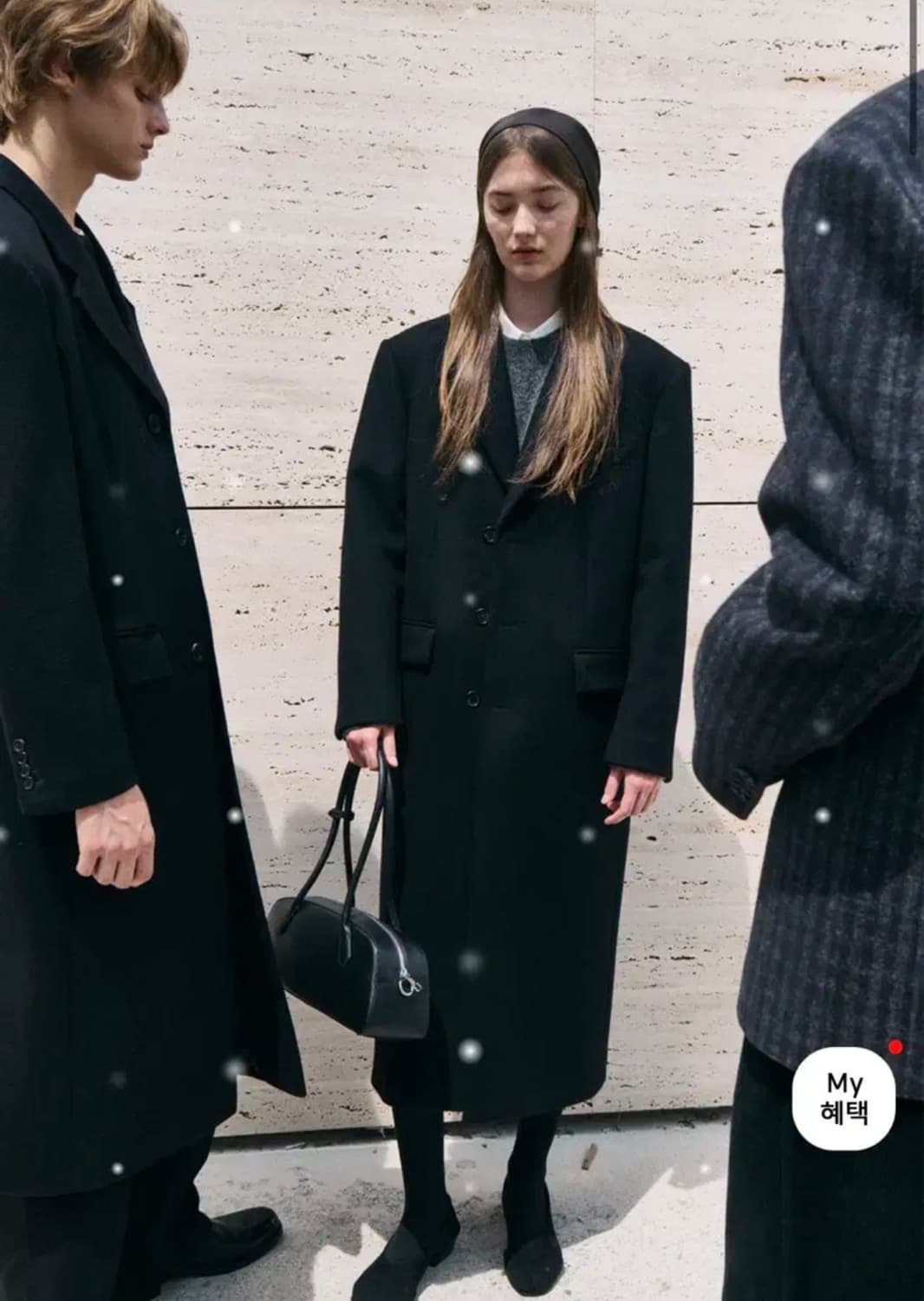 던스트 - 싱글 캐시미어 코트 (블랙 S사이즈) 상품이미지2