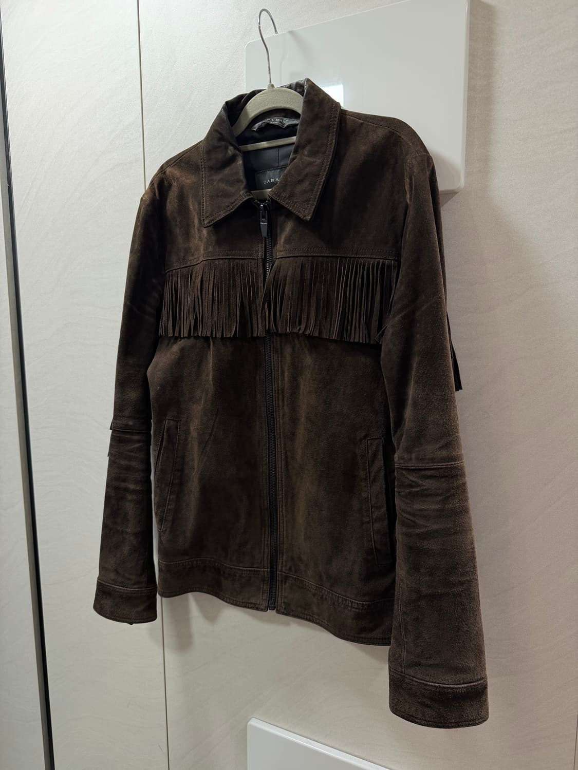 자라 리얼 스웨이드 프린지 자켓 상품이미지1