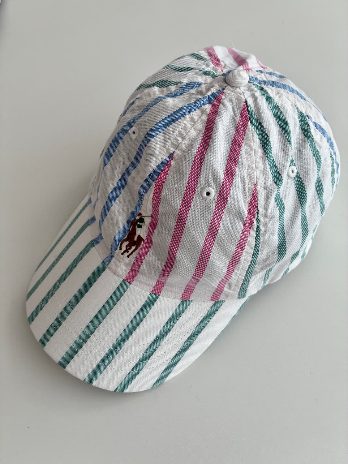 F) 신형 폴로 랄프로렌 옥스포드 스트라이프 볼캡 상품이미지2