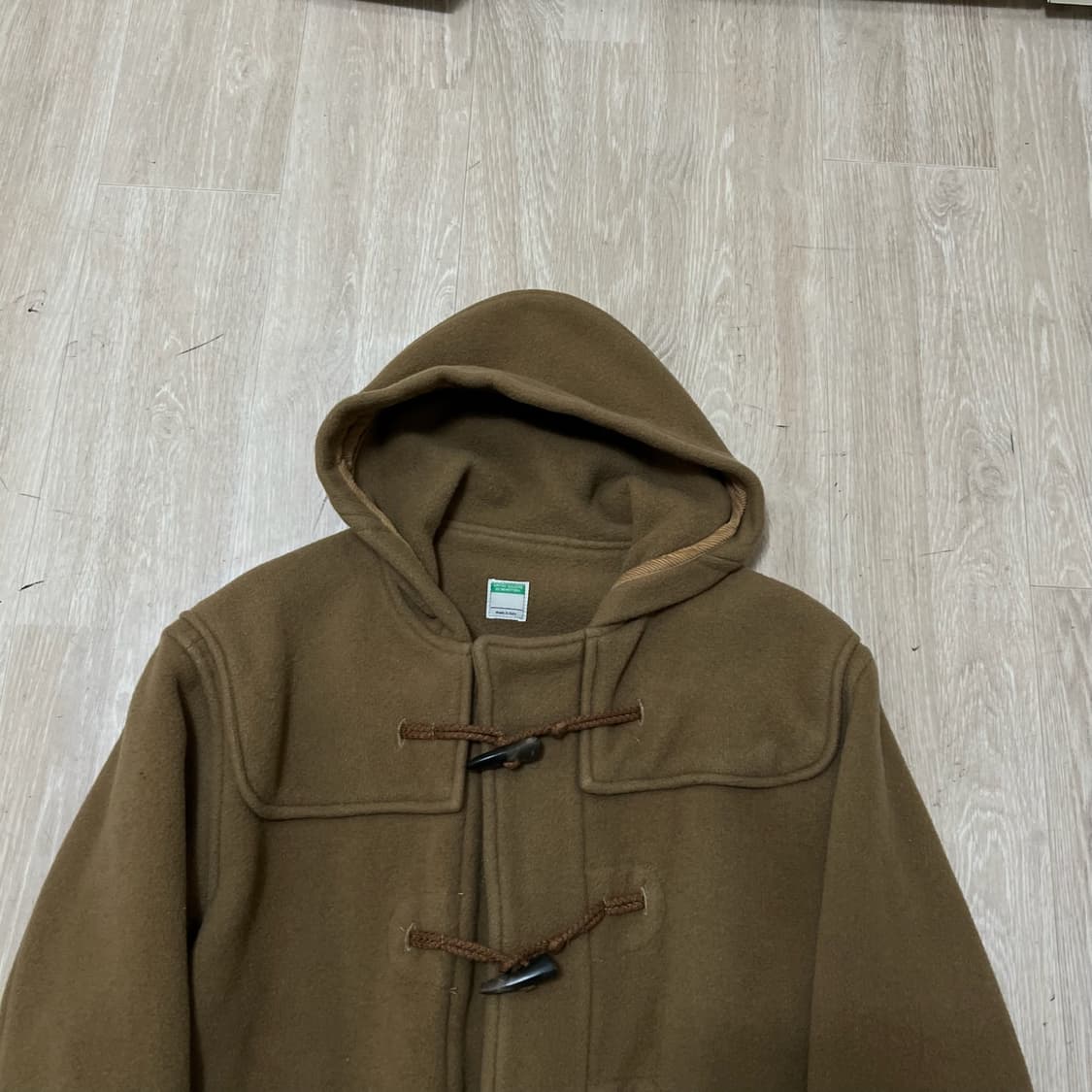 베네통 이태리 여성 울 더플 떡볶이코트 XS/85  상품이미지2