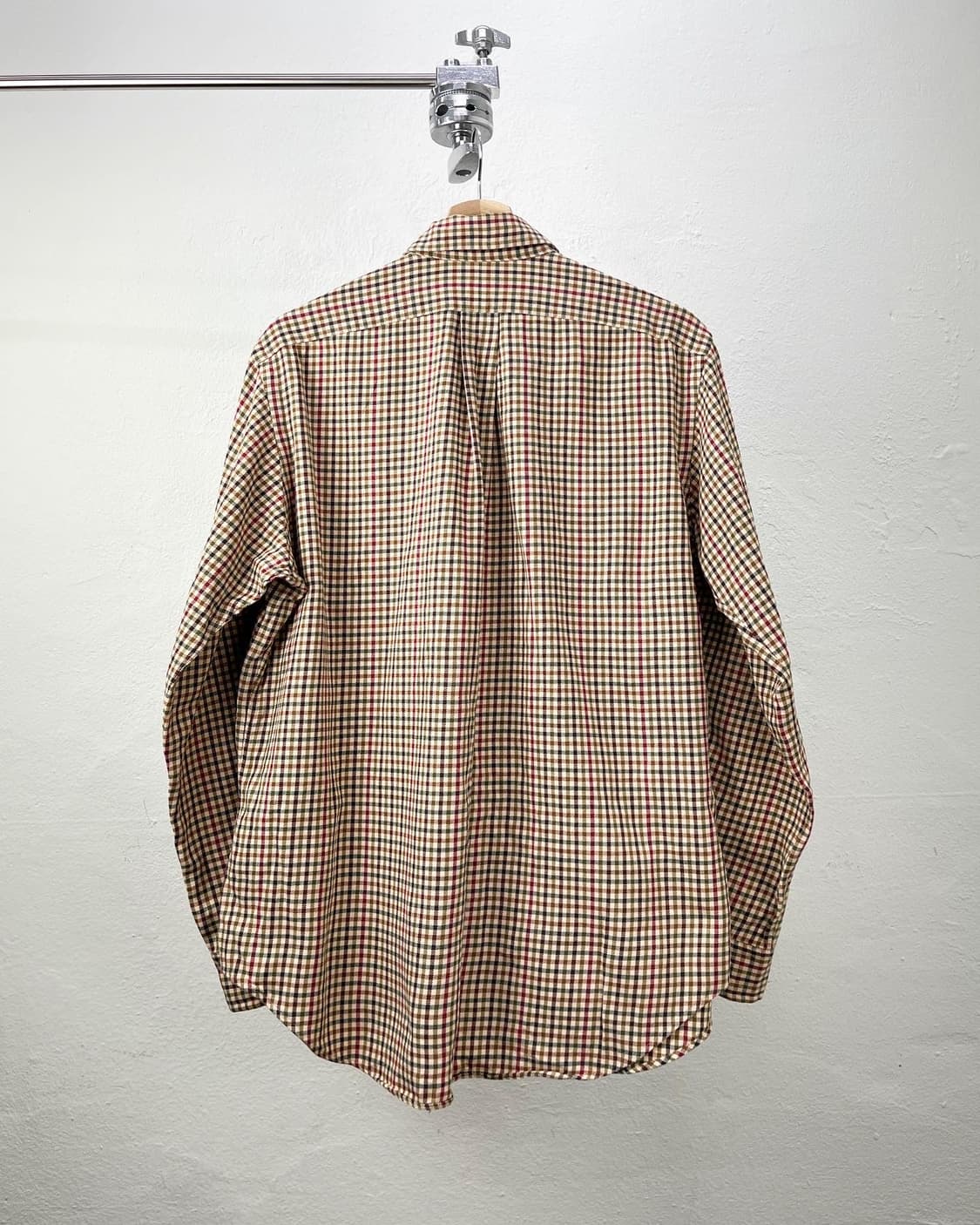 폴로 랄프로렌 베이지 체크 엘보패치 셔츠 상품이미지5