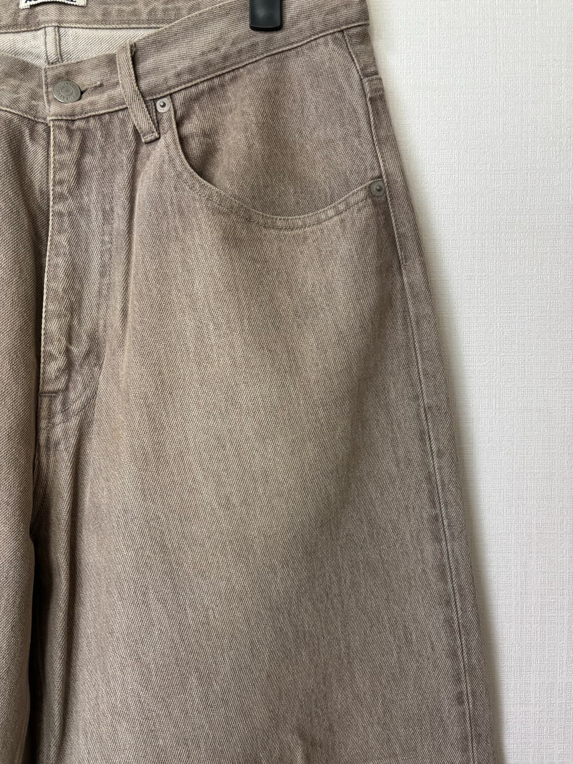 [30] 오라리 하드 트위스트 데님 모카브라운 상품이미지3