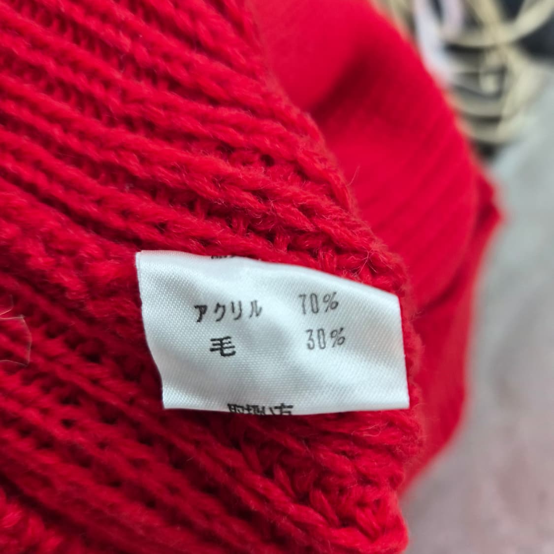 DON JADE 레드 울혼방 니트 상품이미지10