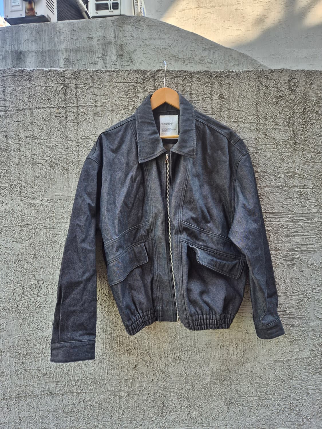 Code:graphy 블랙 데님 자켓 상품이미지1