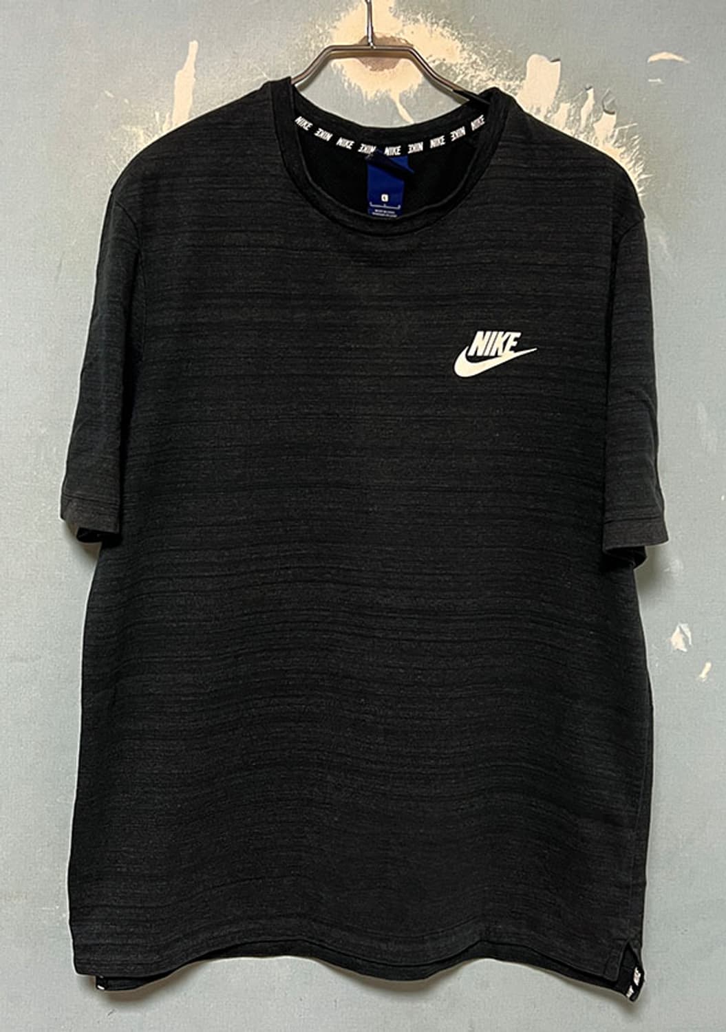 NIKE 나이키 NSW 어드밴스 15 니트 반팔티셔츠 블랙차콜 L 100 상품이미지1