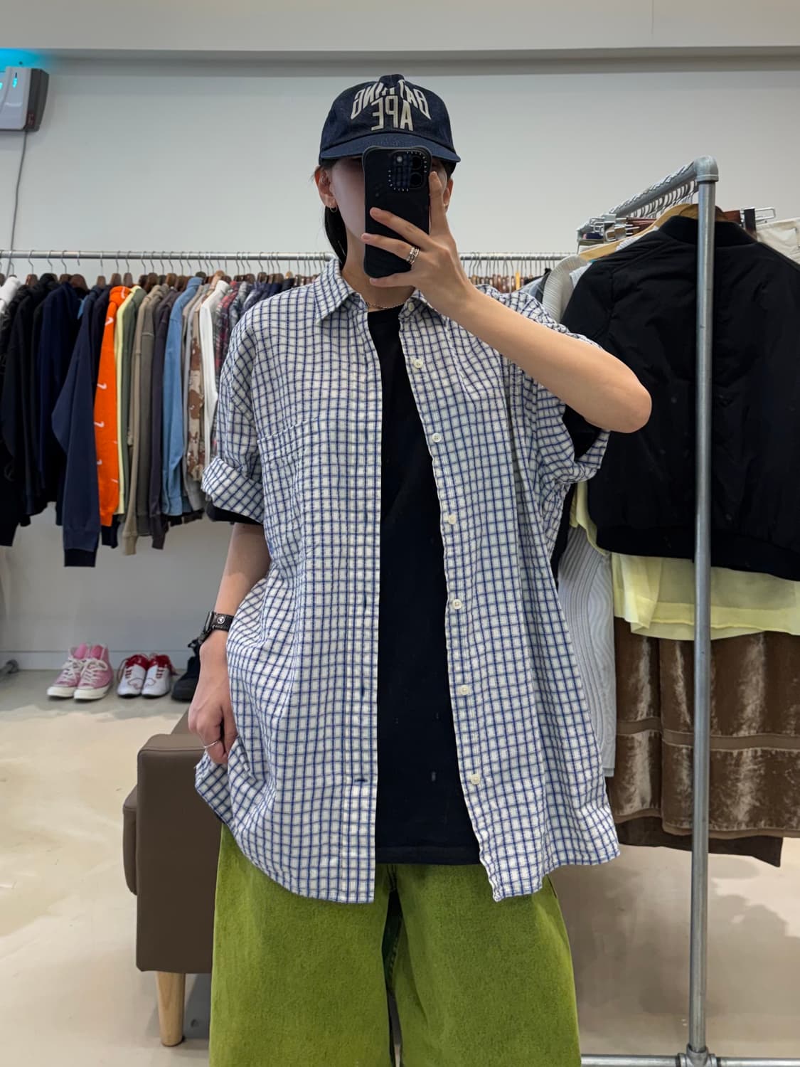 팀버랜드 체크 반팔 셔츠 상품이미지9