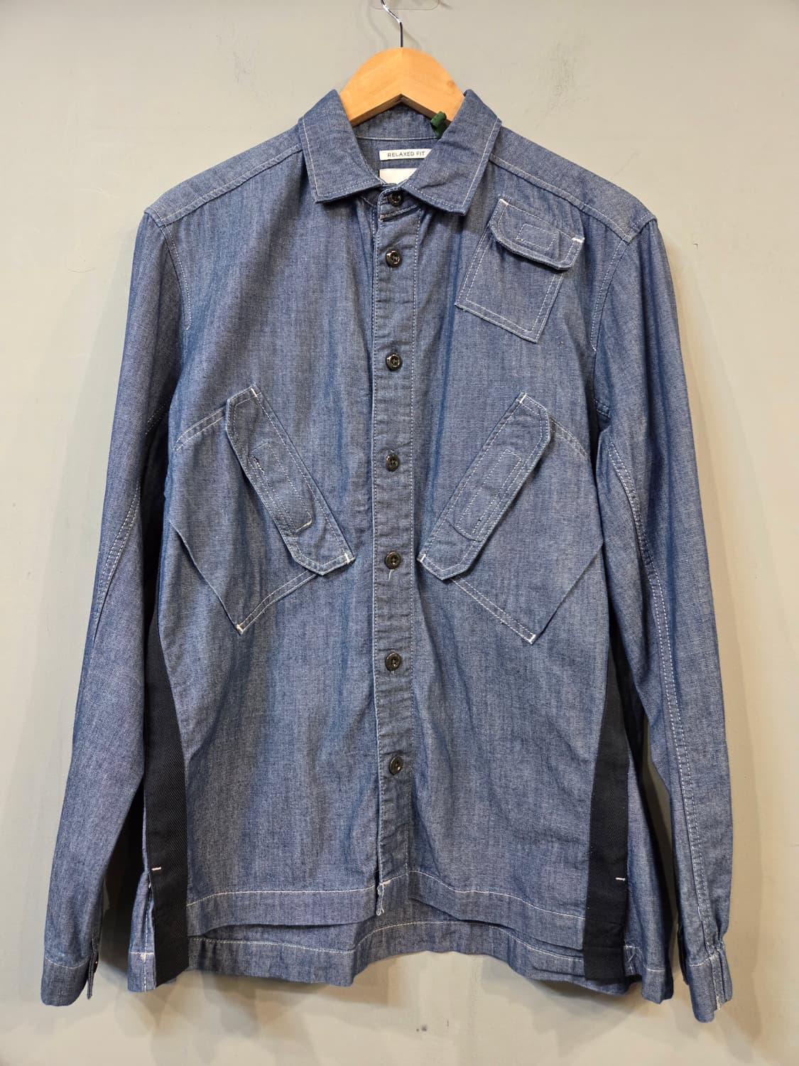 데님 워크 셔츠 자켓 블루(S) 상품이미지1