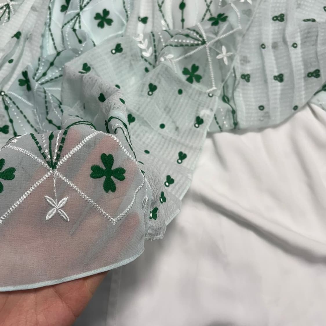 SANDRO 클로버 자수 스커트 1 상품이미지3