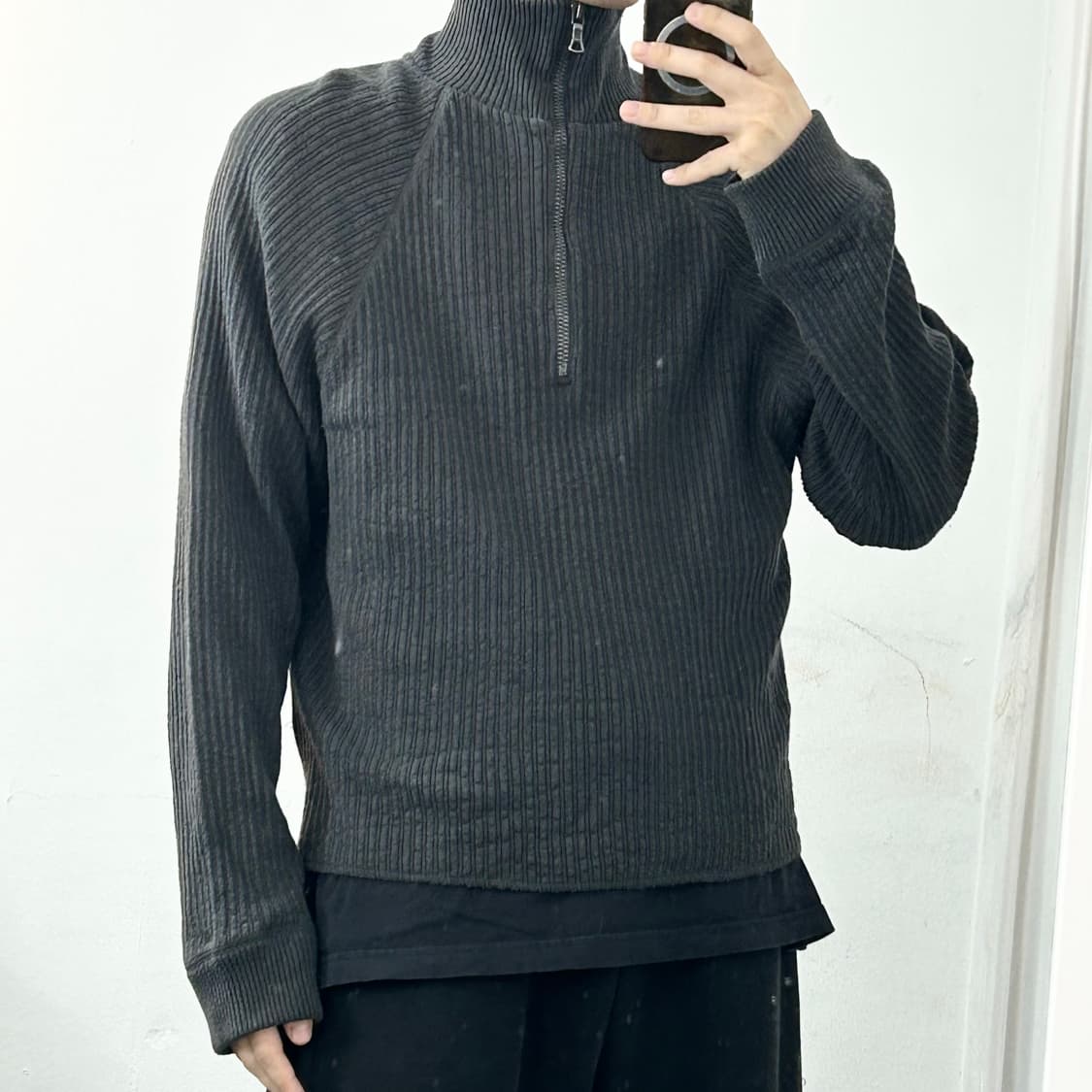 아워레가시 하프 집 터틀넥 니트 상품이미지2
