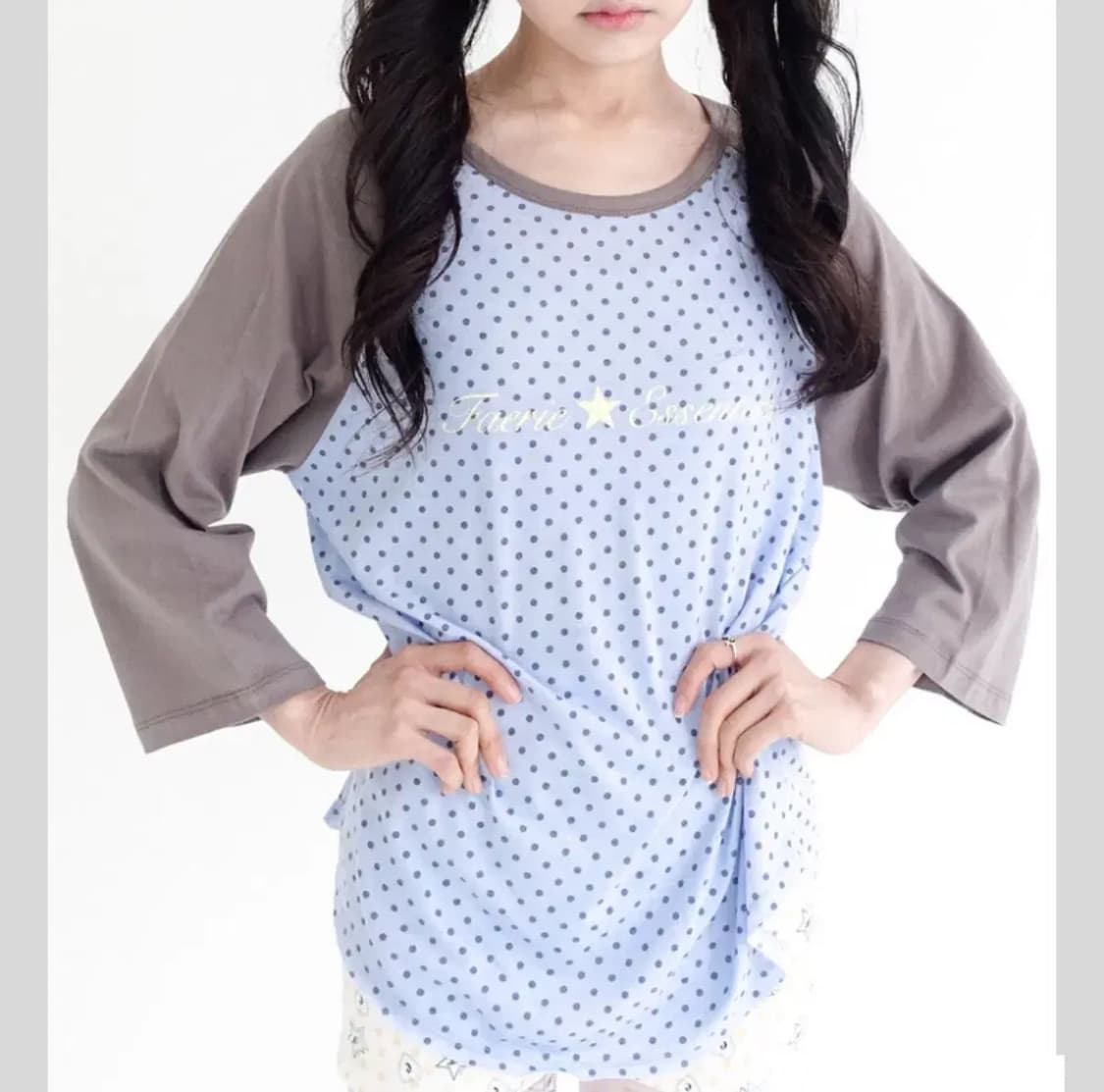 샵페어리 dot raglan sleeve top 상품이미지1
