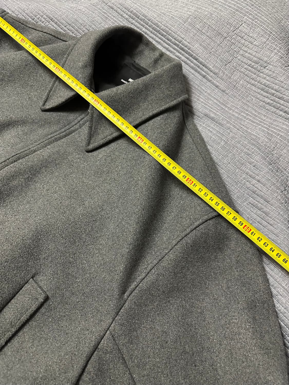 (L) 크롭 블루종 그레이 상품이미지4