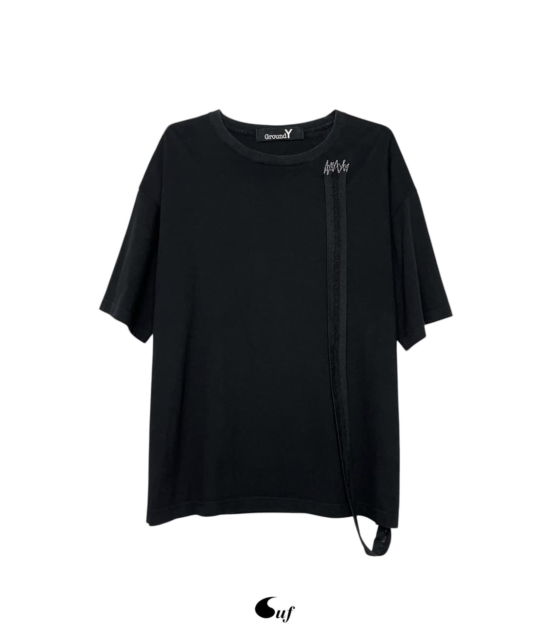 lace strap T-shirt 상품이미지1