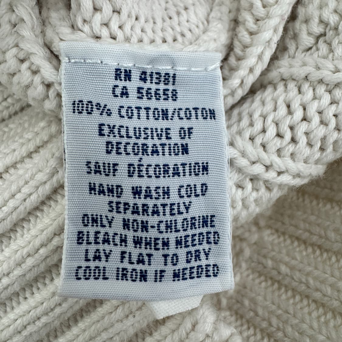 폴로 포니 꽈배기 니트 화이트 상품이미지5