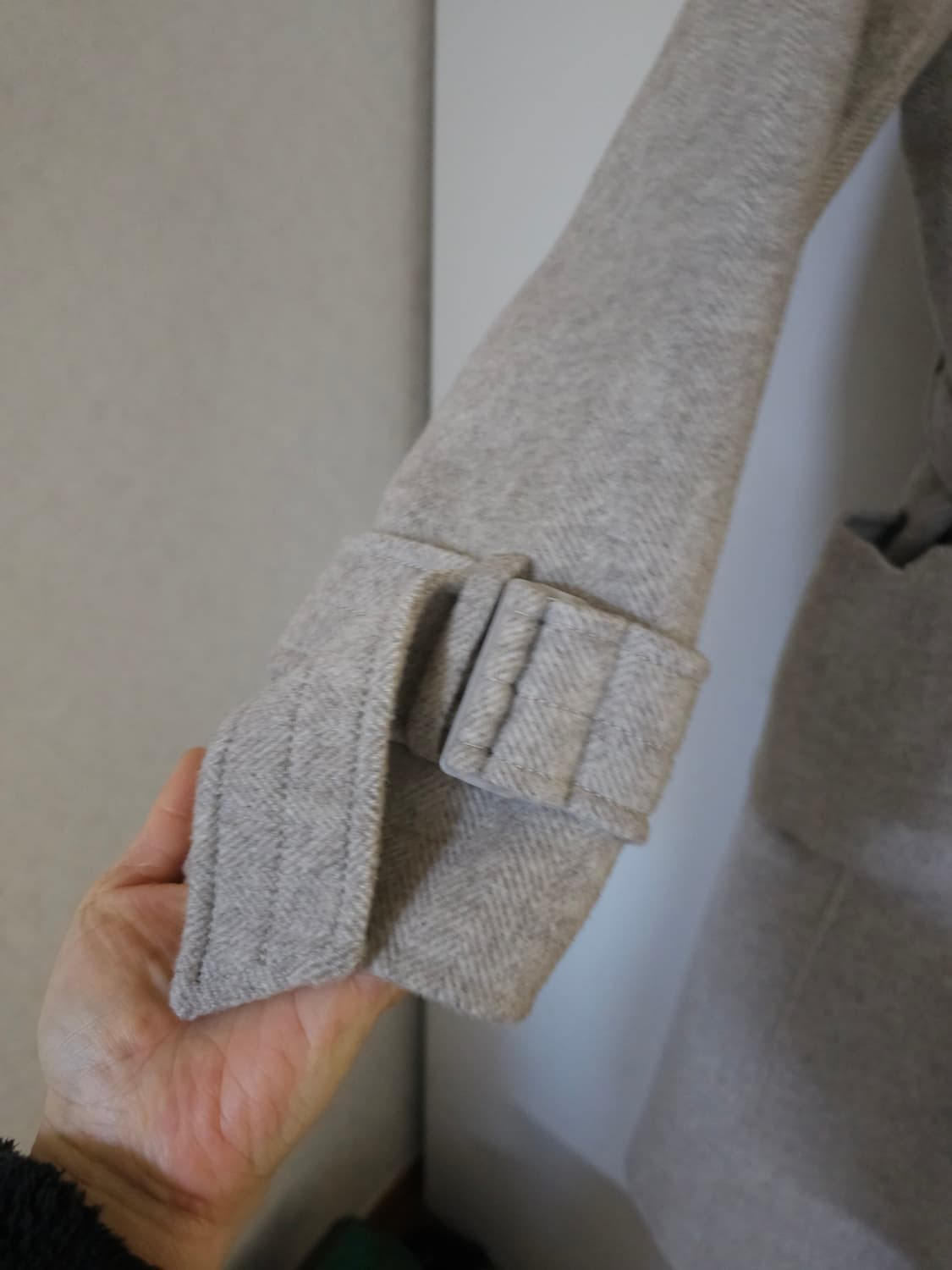 올리브데올리브 양모 핸드메이드 롱코트 상품이미지6