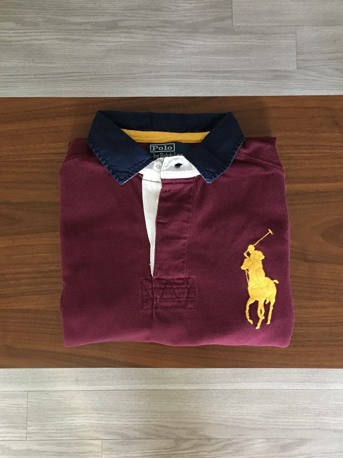 폴로 빅포니 긴팔 럭비티 버건디 상품이미지1