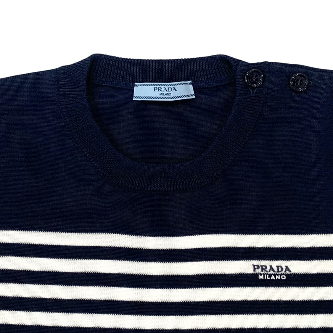 프라다 25FW 스트라이프 울 니트 스웨터 티셔츠 상품이미지6