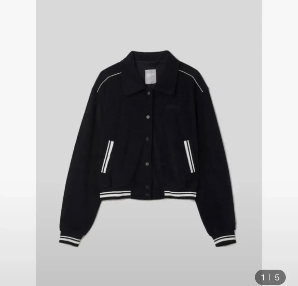 에잇세컨즈 테리 배색 라이닝 점퍼  상품이미지1