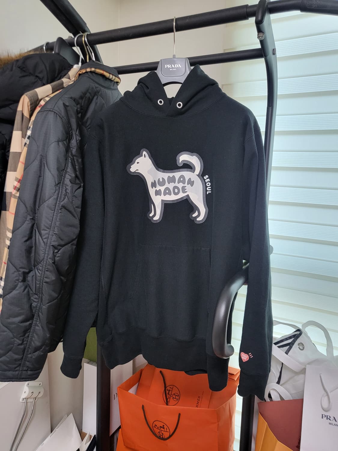 26SS 휴먼메이드 애니멀 진돗개 후드티 XXL 상품이미지1