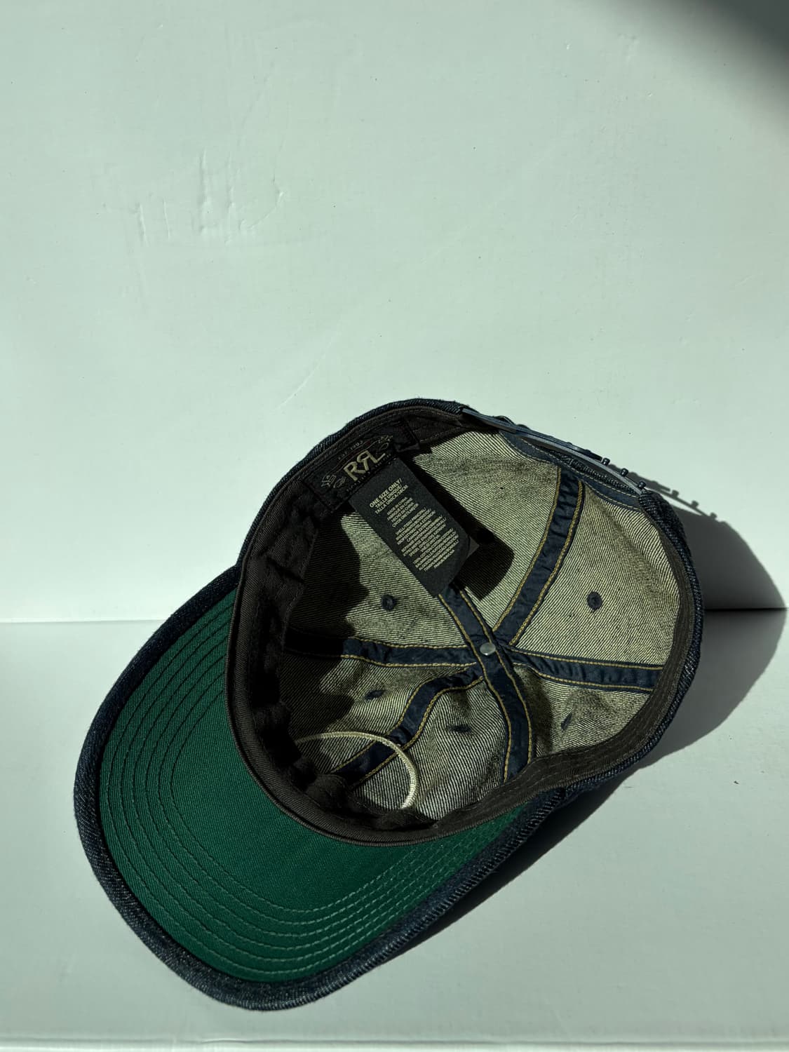 더블알엘 가먼트 다잉 트윌 볼캡 인디고 상품이미지3