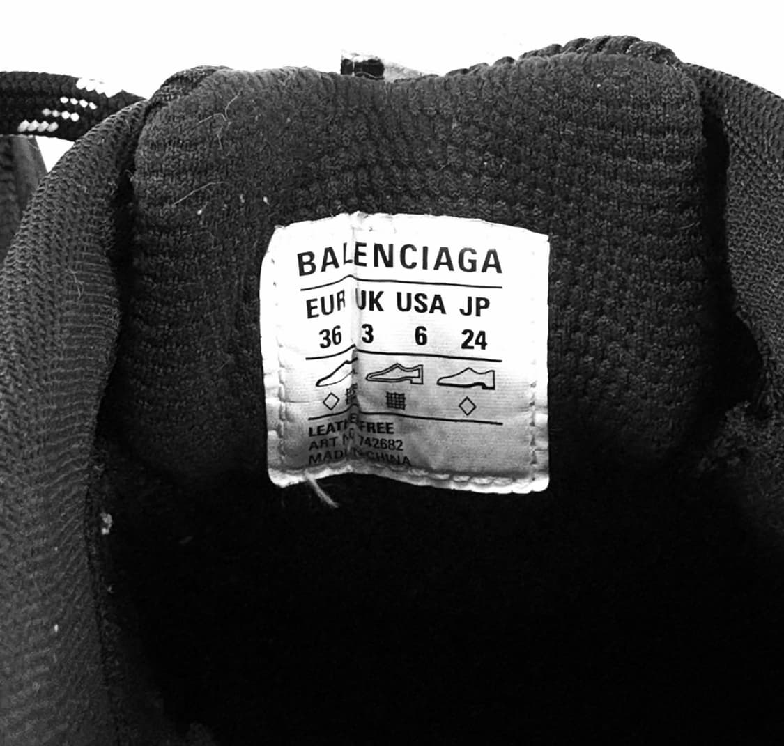 [36] 발렌시아가 여성 3XL 스니커즈 뮬 슬리퍼 블랙 742682 상품이미지8