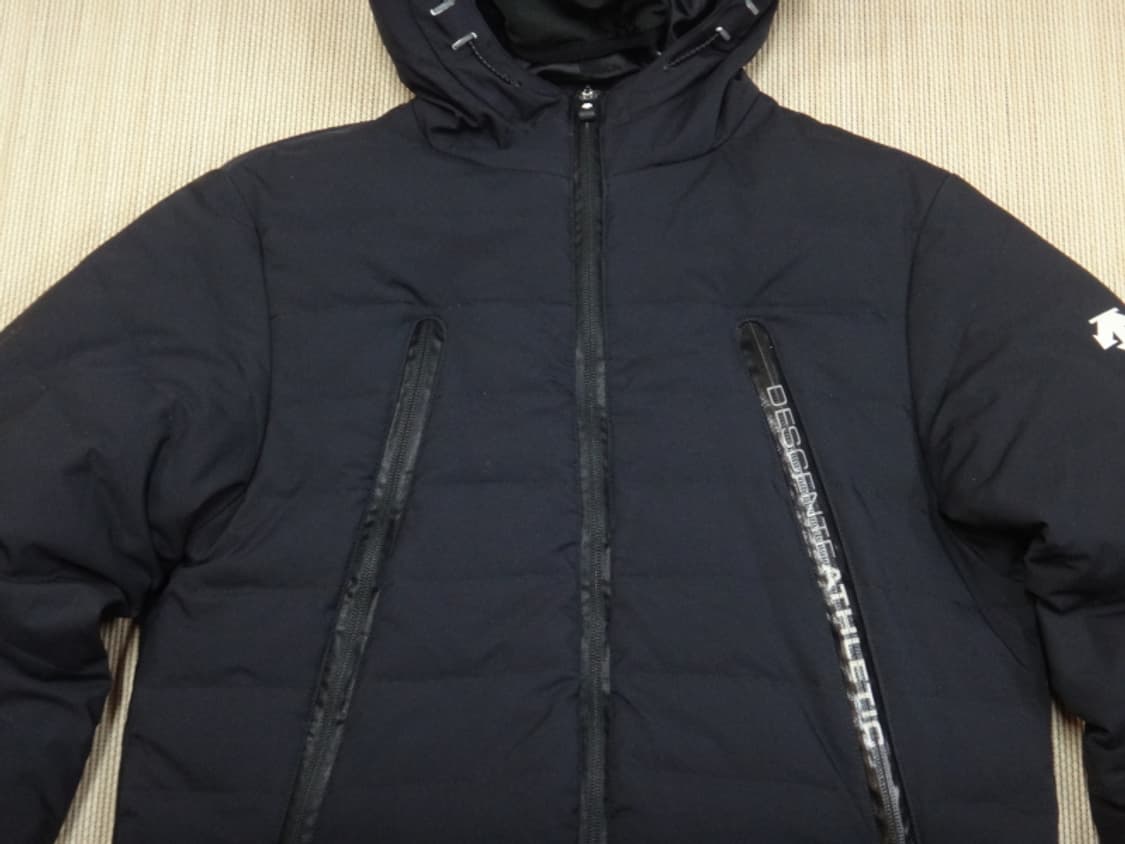 (M/95) 데상트 DESCENTE 남성 다운 패딩 점퍼 블랙 상품이미지3